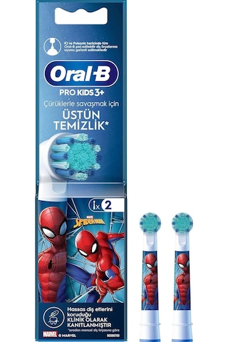 Oral-b Çocuk İçin Spiderman Şarjlı Diş Fırçası Yedek Başlığı 2 Adet