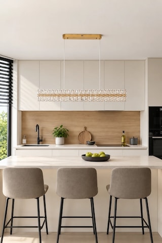 Modern Premium Akrilik Led Sarkıt Avize Oval Tasarım Salon Yemek Odası Ve Mutfak Avizesi 96w Beyaz
