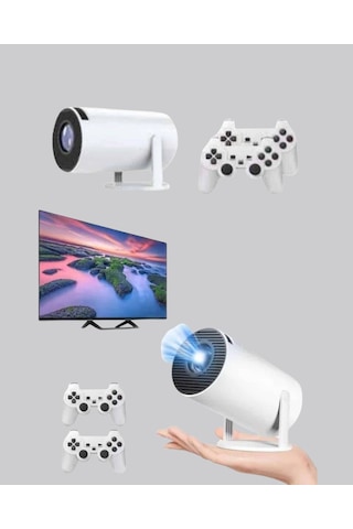 Taşınabilir Projeksiyon Cihazı 4k Destekli Wi-fi Kablosuz Ekran Yansıtma 17913442
