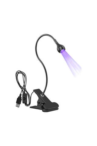 Suofeng "usb Şarjlı 3w Uv Tırnak Kurutma Lambası - Kitap Klipsli & Kontrol Düğmeli" Siyah