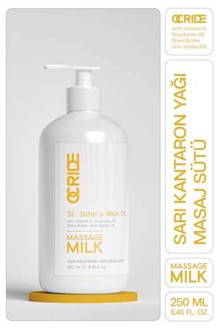 Sarı Kantaron Yağı Masaj Sütü 250 Ml Yoğun Nemlendirici Ve Yatıştırıcı Bakım Masaj Yağı