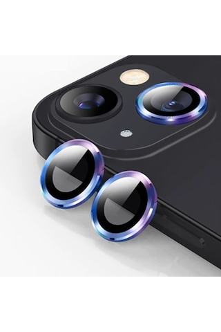 Ally Apple iPhone Uyumlu 14-14 Plus 3d Metal Çerçeveli Kamera Lens Koruyucu- 5775