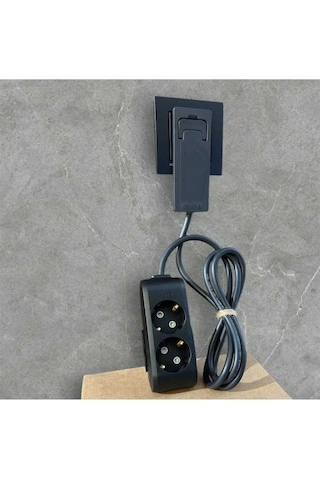 Pazly Uzatma Ultra Kullanılır Kablosu İnce Fiş Dar Alanlarda 2,li 1.5m Wo 1.5 M