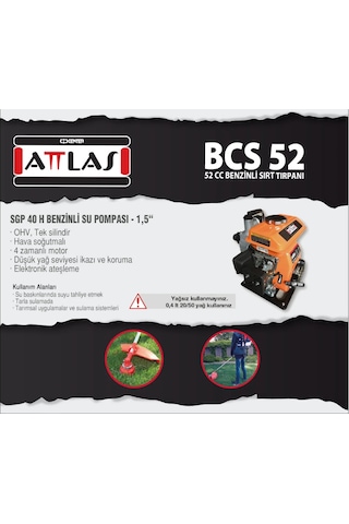 Attlas Sgp 40 H 1.5" Benzinli Motopomp