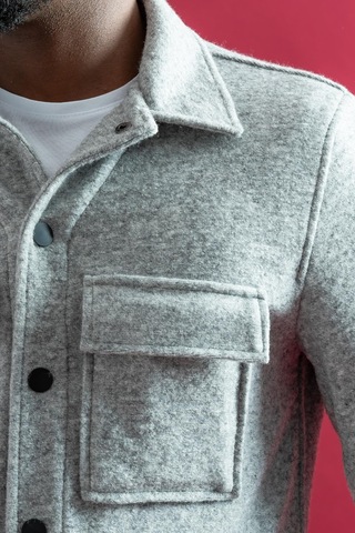 Sir Slimfit Çıtçıt Kapamalı Yan Ve Kapak Cepli Astarsız Yakalı Kırçıllı Spor Kısa Ceket 001