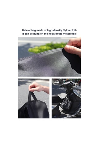 Teltree Nylon Su Geçirmez Kask Çantası - Motor, Bisiklet, Spor Kaskları İçin Taşınabilir Depolama Çantası M/l Boy