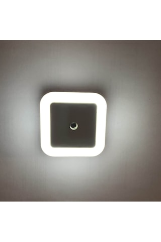 Ct-9500 Led Gece Lambası Fotoselli Led Otomatik Yan 2 Adet Beyaz