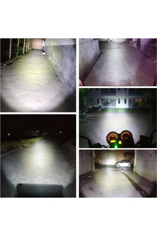 Suntek H4 20 W Cob Led Hi - Lo Işın Motosiklet Far Ön Ampul Lamba Beyaz