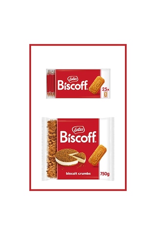 Biscoff 25 6,25 G Karamelize Mini Bisküvi Ve 750 G Bisküvi Kırıntısı Tatlı Seti