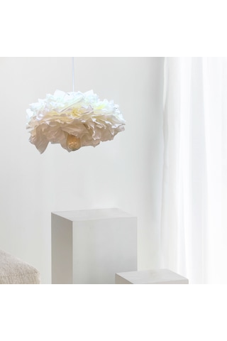 Cloudy Tasarım İtalyan Kağıt Beyaz Sarkıt Avize Beyaz