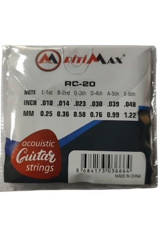 Ritimax Rc-20 Akustik Gitar Teli Takım