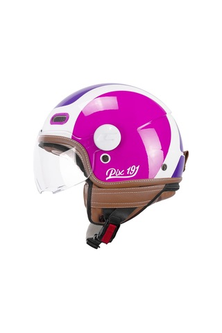 Cgm 191g Pix Sprint Viola Fucsia Fluo Sagomata Açık Kask Beyaz-pembe-mor