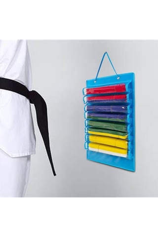 Pazly Suntek Karate Kemer Düzenleyici Hafif Keçe Taşınabilir Mavi - Spor Aksesuarı Mavi