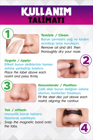 30 Siyah Renk Burun Bandı