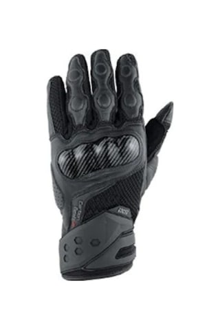 Ixs Carbon Mesh 3 Siyah Motosiklet Eldiveni Yazlık