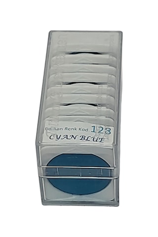 Pelikan 10 Lu Sulu Boya Tableti Cyan Blue-camgöbeği Mavi