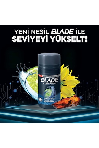 Blade Marine Fresh Erkek Roll-On Deodorant 3 x 50 ML