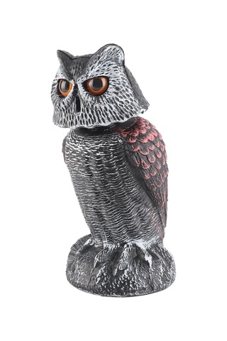 Tenfowee Bahçe Taşıtları: Plastik Sallanan Kafa Baykuşu - Kuş Ve Haşere Kovucu, Bahçe Dekorasyonu, Dış Mekan Koruması