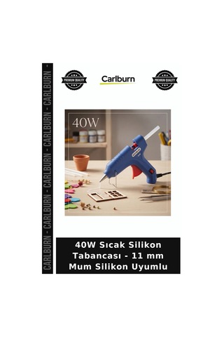 Özel Üretim Hobi Tamirat Atölye Dekoratif 40w Sıcak Silikon Tabancası - 11 Mm Mum Silikon Uyumlu