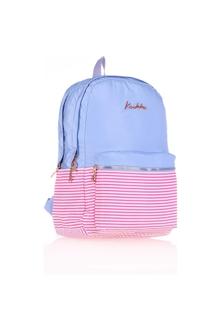 Kaukko Soft Floral Sırt Çantası Mavi K1494