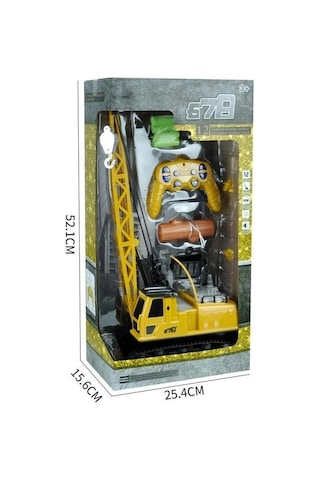 Toycraft Megavinç 12 Kanal Şarjlı Uzaktan Kumandalı İnşaat Vinci 50 Cm Dev Boy