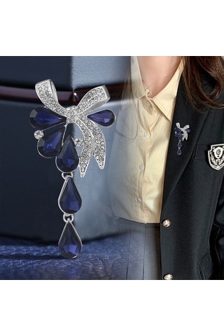 Flybuy Mor Matkap Kelebek Kadın Düğümlü Damla Broş Kh Mor