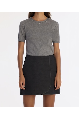 Yargıcı A Form Düşük Bel Etek 25kket4033x 001 Siyah