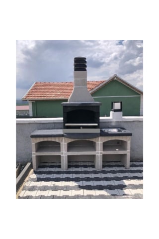 Mangal Barbekü 80 Lik Davlumbazlı Evyeli Ve Masalı Model