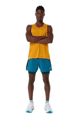 Asics Road 2n1 5" Erkek Mavi Koşu Şort 2011d245-302 Mavi