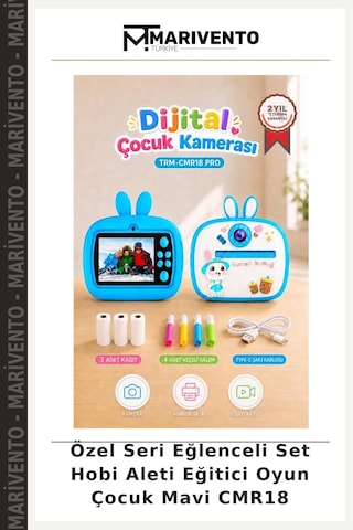 Özel Seri Eğlenceli Set Hobi Aleti Eğitici Oyun Çocuk Mavi Cmr18