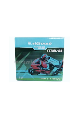 Yiğit Akü 12 Volt 5 Ah Amper YTX5L Motosiklet Aküsü