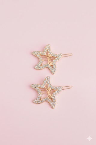 Love Modelli Metal Toka, Metal Klipsli Love Toka 2 Adet Altın