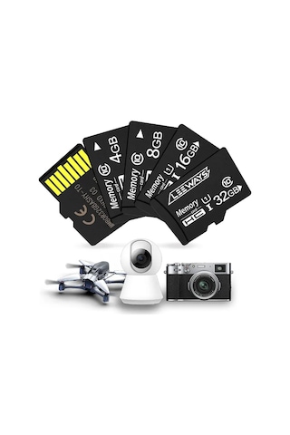 Leeways 16gb Hafıza Kartı 100mb Okuma/yazma Hızı Adaptörlü