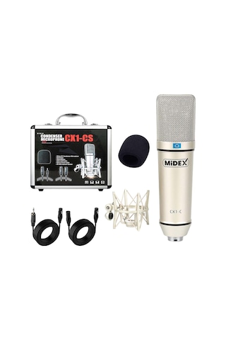 Midex Cx1 Profesyonel Condenser Stüdyo Mikrofonu Seti