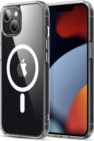 Apple Uyumlu  iPhone 13 Kılıf Magsafe Kablosuz Şarj Destekli Şeffaf Silikon Kılıf