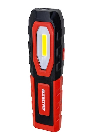 İzeltaş Cob Led Şarjlı Büyük Boy Çalışma Lambası 600 Lm Kırmızı - Siyah