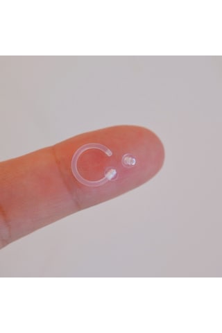 Alerji Yapmayan Bioplast Esnek Piercing Silikon Piercing Tragus H Renkli
