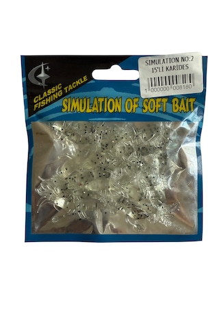 Kaira Simulation 50mm 15li Yumuşak Karides No:2 Kaira Simulation 50mm 15li Yumuşak Karides No:2