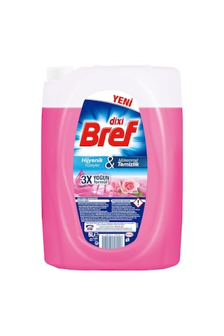 Bref Dixi Yaban Gülü Kokulu 5000 Ml Yüzey Temizleyici 1 X 5000 Ml 10'lu Set