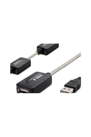 Usb Uzatma Kablosu 25 M - Silver Siyah Hdx7546 Evimdeyokyok