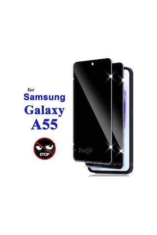 Samsung Galaxy A55 Uyumlu Hayalet Ekran Koruyucu Cam 5d Parlak Tam Kapla