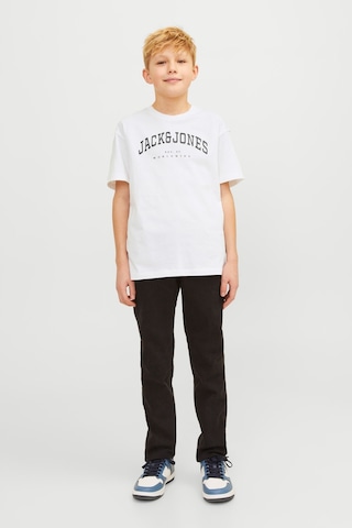 Jack & Jones Jjecaleb Varsıty Tee Ss O Beyaz Erkek Çocuk Kısa Kol T-shirt Beyaz