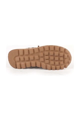 Guja Kadın Sneaker Kalın Taban Tırtıklı Tabanlı Fileli Rahat Yürüyüş Günlük Spor Ayakkabı L011.342 Kahve