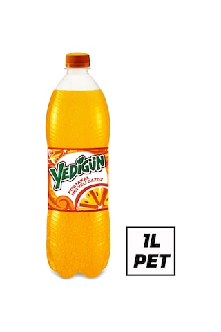 Yedigün Portakal Meyveli Gazoz 1 Lt X 6 Adet