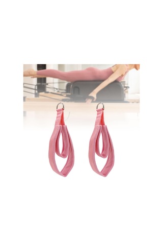 Dolıty Reformer Için 2 Pilates Çift Döngü Askısı Pembe Pembe