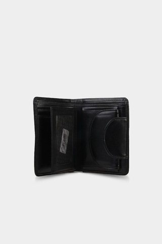 Guard Leather Guard Siyah Bölmeli Deri Kadın Cüzdanı Çok Renkli