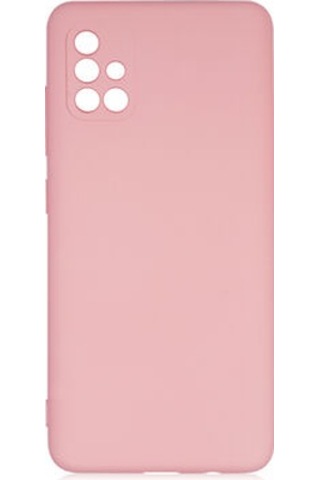 Samsung Galaxy Uyumlu A51 Kılıf İçi Telefonu Çizmeyen Kadife Kaplı Dışı Soft Yapılı Esnek Lansman Kapak Ryc/mara AÇIK PEMBE