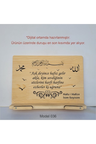 Münzevi Masaüstü Ahşap Rahle/tablet/kitap Tutucu-model036