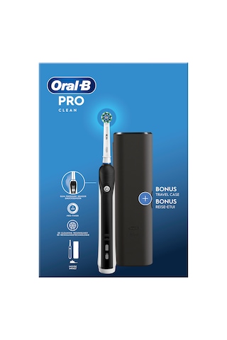 Oral-b Pro Clean Şarjlı Diş Fırçası Siyah + Seyahat Kabı