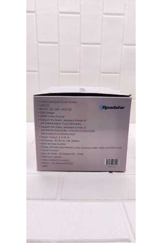 Roadstar Rd7100 7" Bluetooth Lu Double Din Teyp